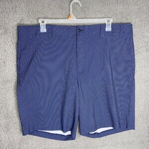 Callaway Mens Sz 42 Gingham Check Stretch Caviar‎ Media Pocket Golf Shorts